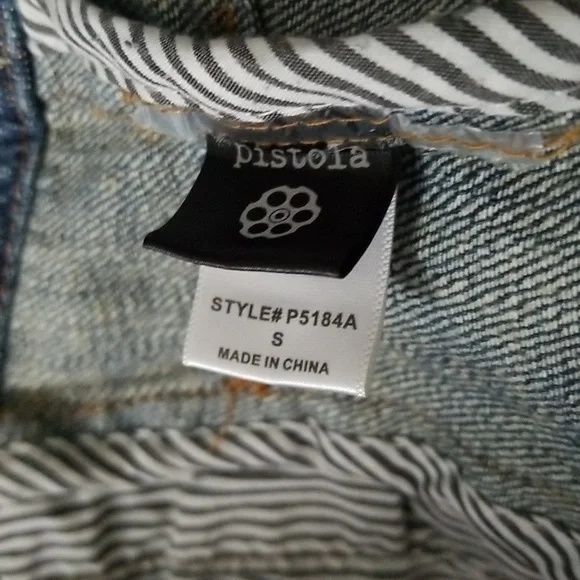 Pistola Distressed Denim Jean Jacket - Picture 4 of 6